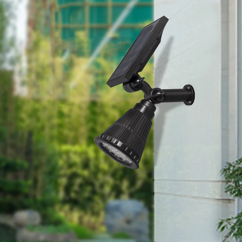 Прямая поставка, уличный Водонепроницаемый Регулируемый современный светильник для газона IP65, ландшафтный светодиодный солнечный светильник для газона, садовый светильник