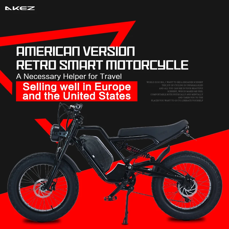 Akez 新エネルギー EU USA 電動アシスト自転車 Eバイク 500W 750W 