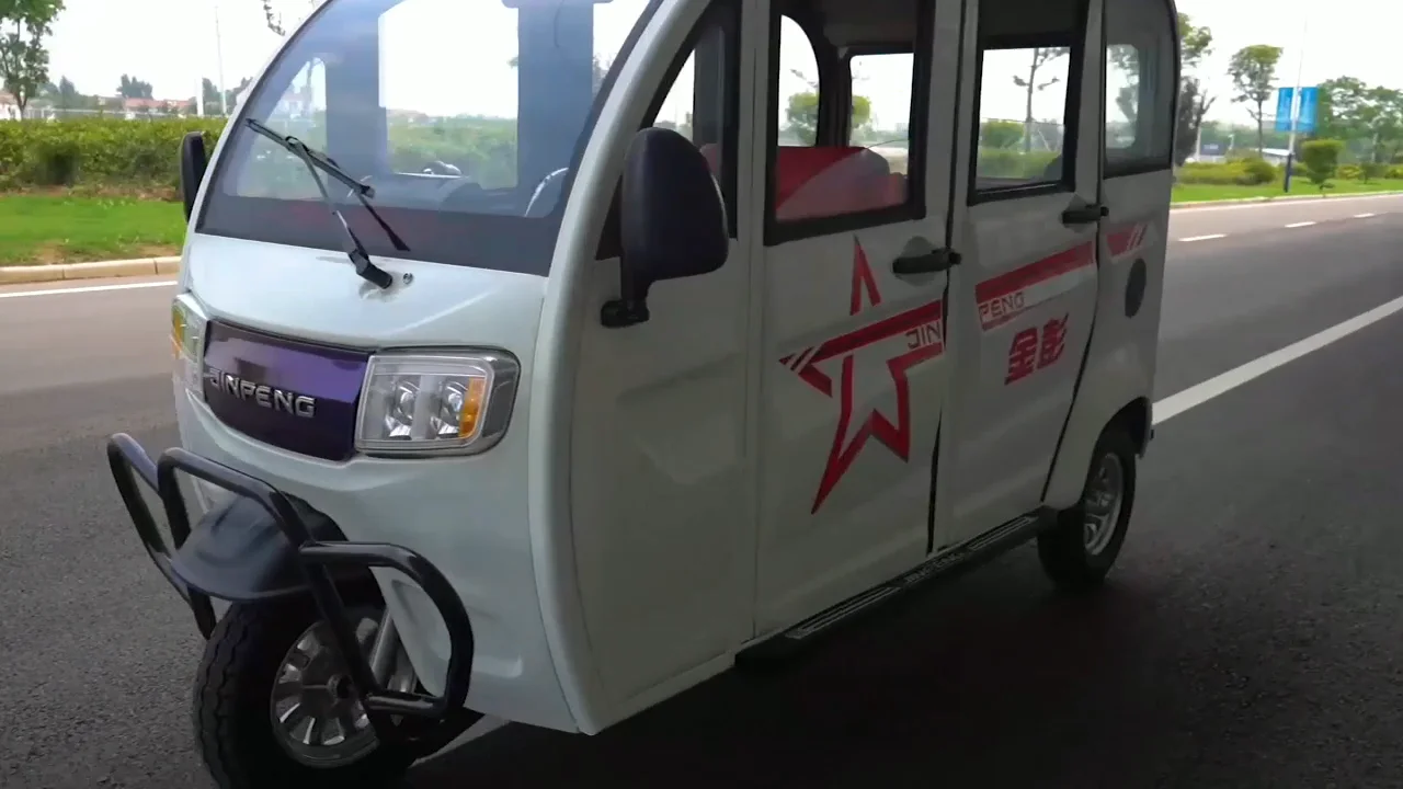Van Electric Tricycle Closed Auto Rickshaw Electric Enclosed Trike Mini