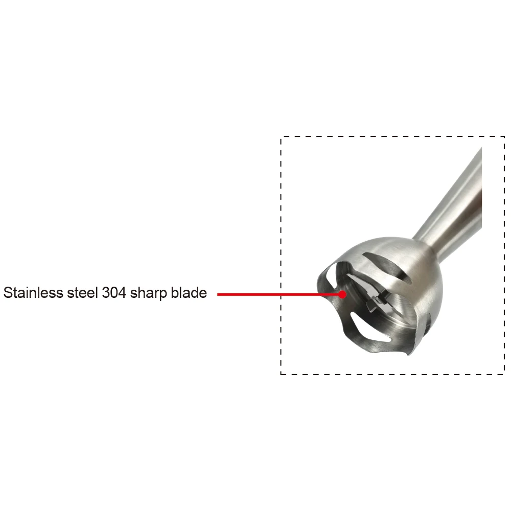 3 in 1 Detachable Hand Blender Hand Powered Blender Immersion Stick Blender