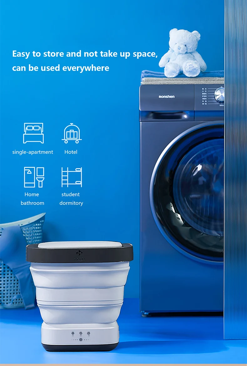 Xiaomi Moyu Folding Mini Small Washing Machine Household Portable