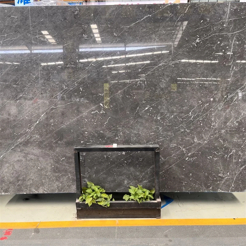 Polished Best Quality Star Yao Grey Marble Big Slabs For Home Floor And Wall Decoration