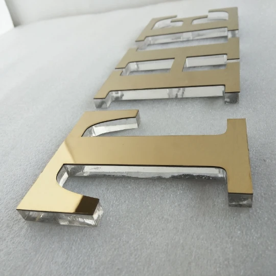 Office Interior Outdoor Gold Backdrop Laser Cut Mirror Letter Acrylic Name Sign Words Decor Nursery Name Sign