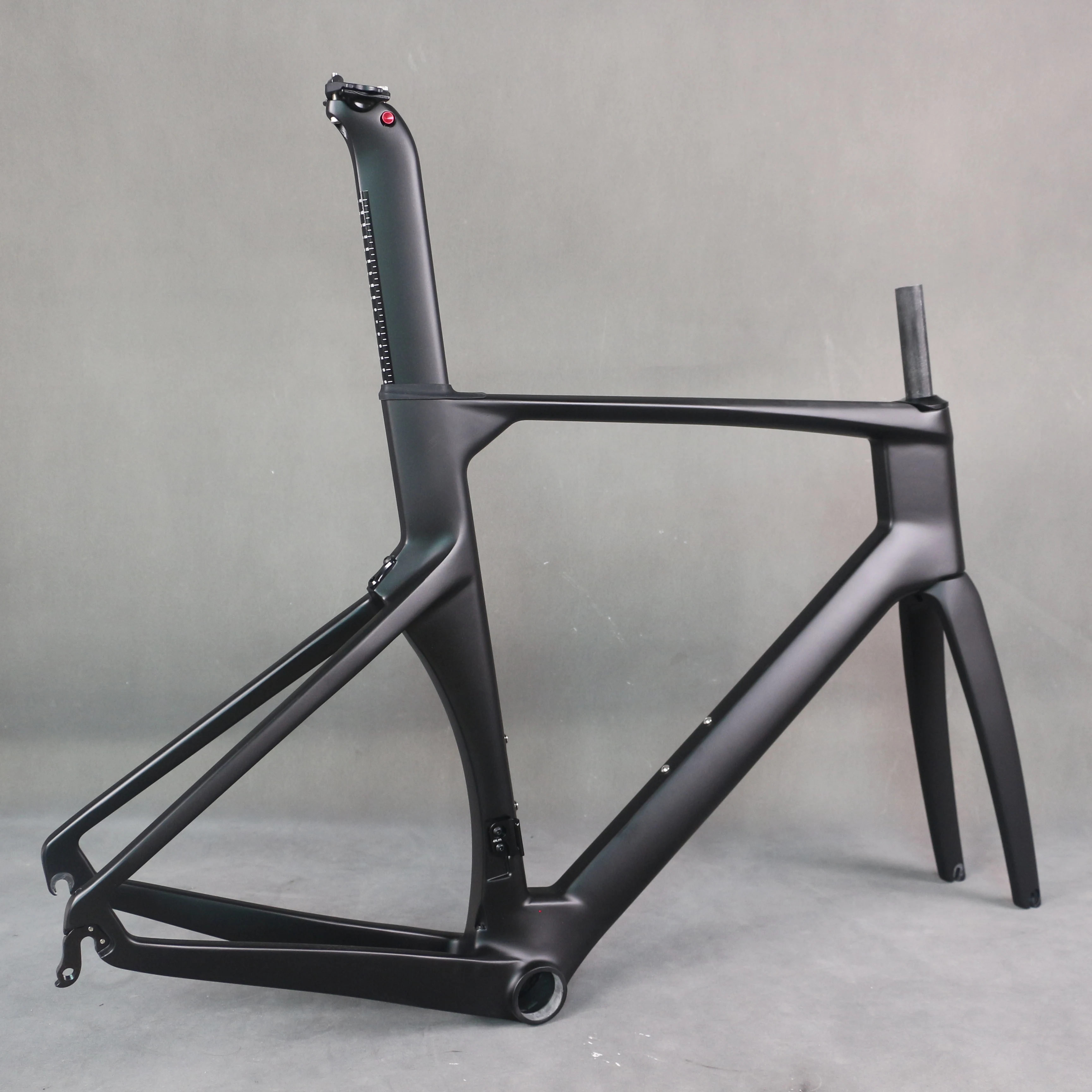 Matte Black T800 Carbon Fiber Frame for Road Bicycles - OEM