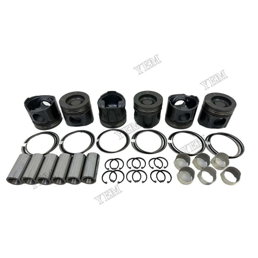 For Volvo D6D Cylinder Pistons Kit With Rings High Quality Engine Parts 2