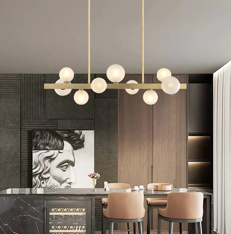 Nordic lighting glass light pendant home decor modern gold dining lights luxury chandeliers