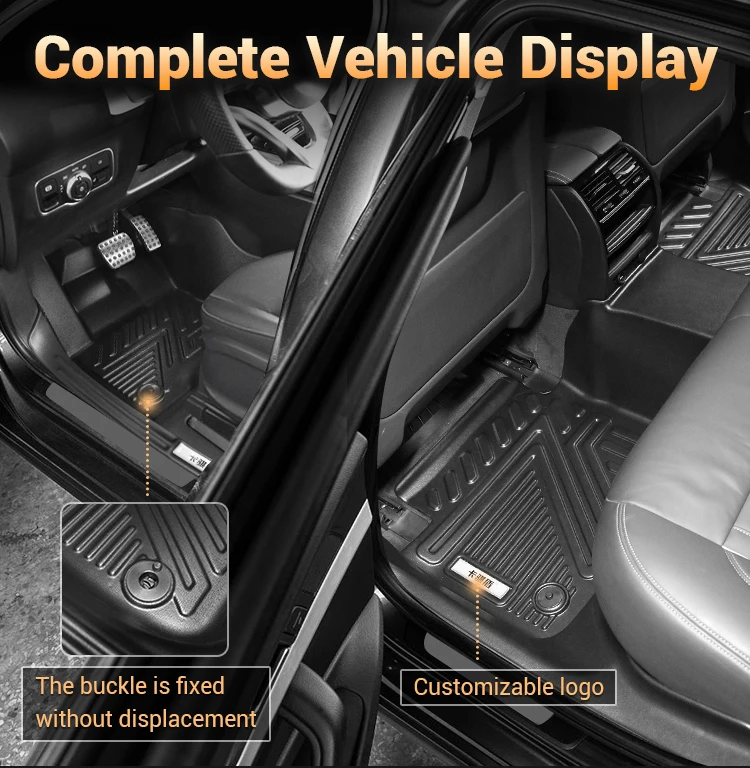 Kqd Factory Direct Auto Foot Mat Waterproof Tpe Rubber All Weather Car Floor Mat Used for Mazda Cx30 2024