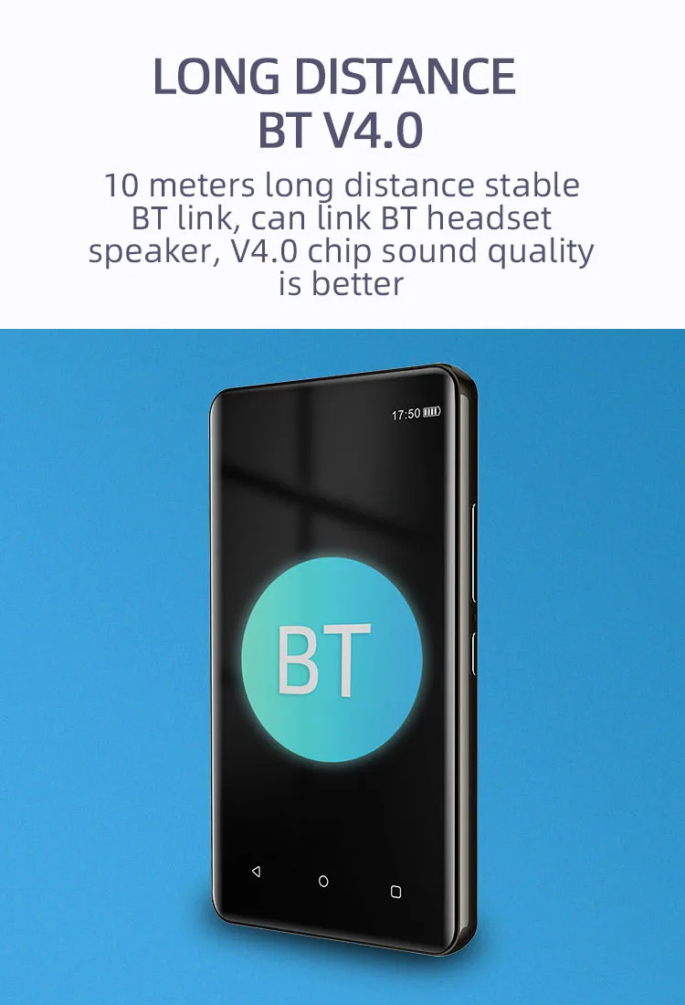 4 IPS Touch Screen Mp4 Player Android System with WiFI