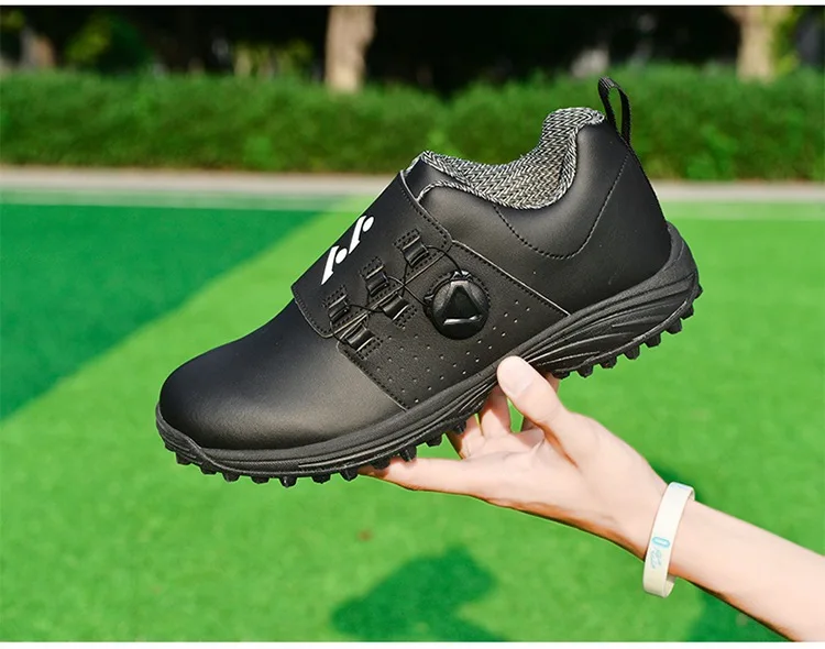 Golf Shoes Fashion Leather Waterproof Men's Sports Shoes Golf ...