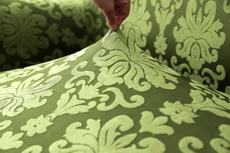 Sunwin Wholesale Universal Custom High Stretch Sofa Slipcover With Skirt Seersucker Sofa Cover for Home
