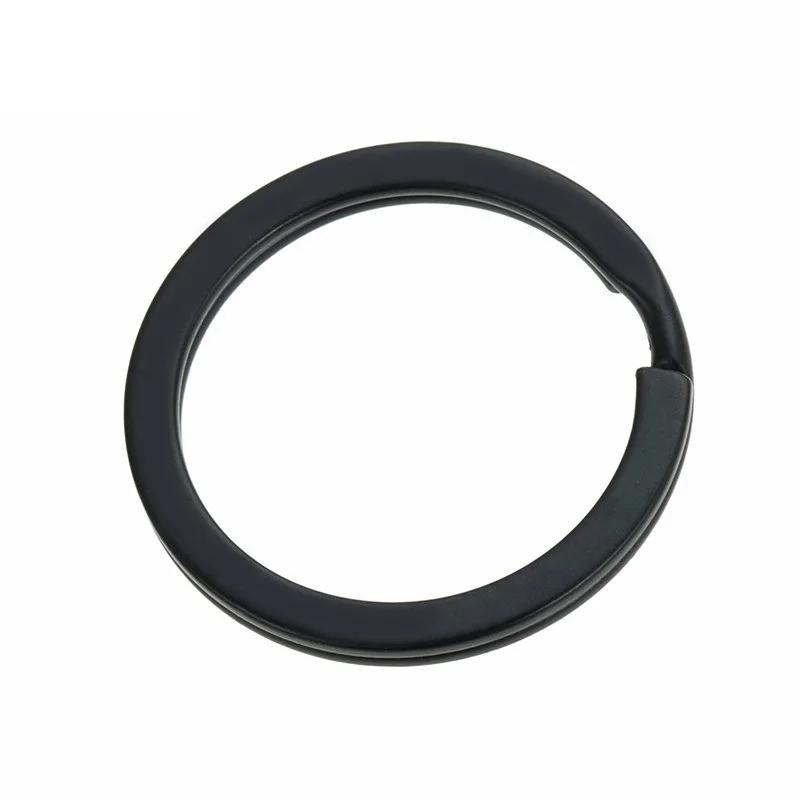 25mm 28mm 30mm 32mm Black Metal Flat Split Rings Key Chain Rings 1'' O