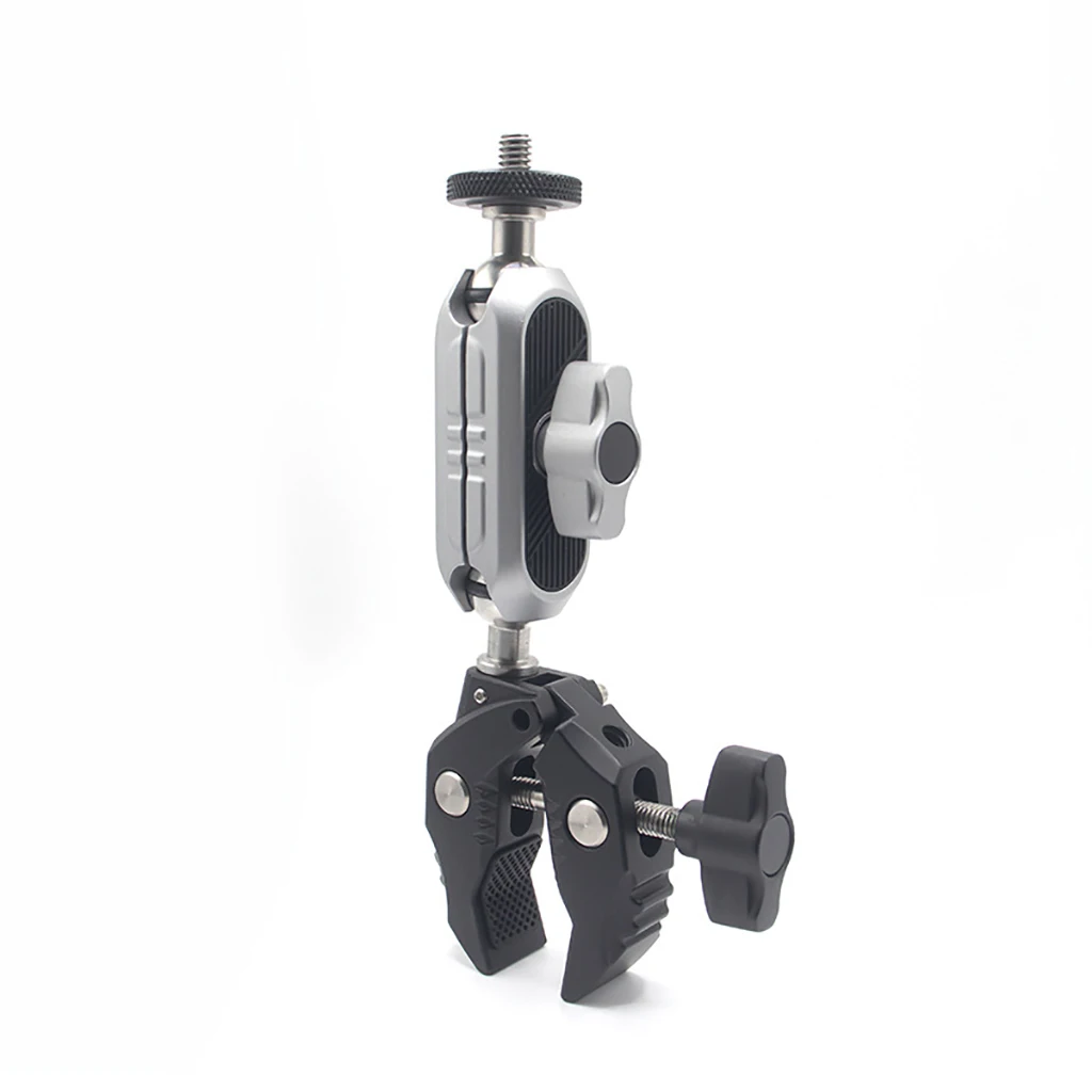 Double Camera Clamp Mount With 360 Rotation - Motorcycle Handlebar Super Clamp