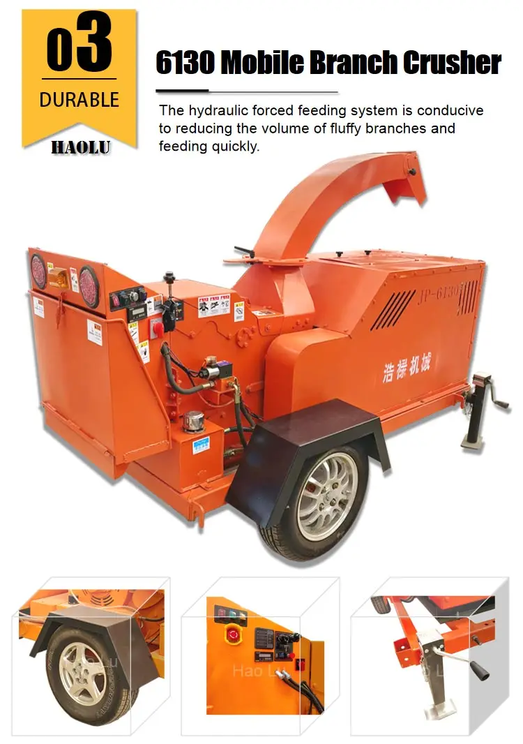 Tree Branch Shredder Tractor Mounted Skid Steer Wood Chipper Wood ...