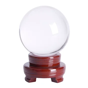 Wholesale K9 Transparent Glass Crystal Balls for Home Decoration for Christmas and Graduation Cheap Christmas Crafts