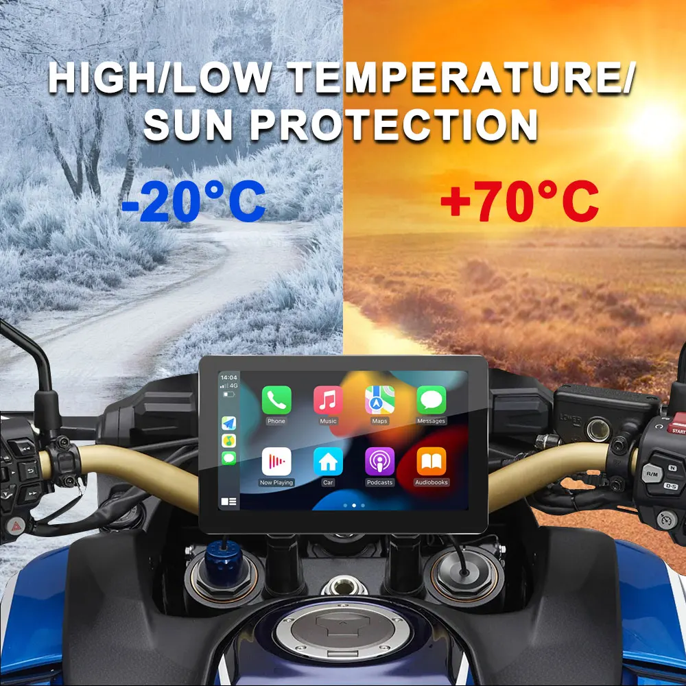 Motorcycle CarPlay High-Low Temperature Tolerance