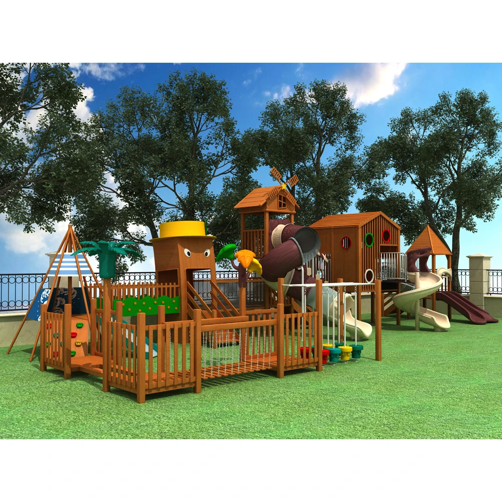 Oem Custom Swing Set Playground Outdoor Modular Playground