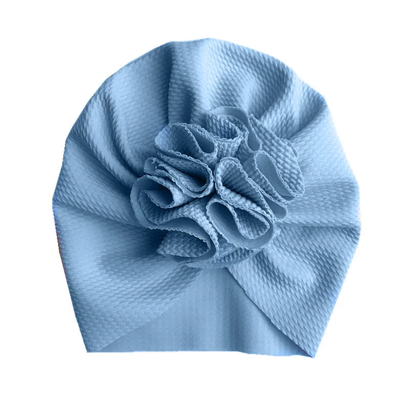 4 Turbans Bébé Fille - Bonnets Chignon à Noeud - Polyester Doux - Pour Nouveau-né Et Infantile