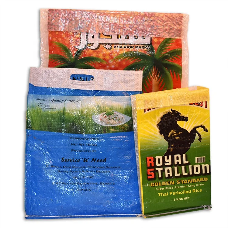Bopp Laminate pp Polypropylene Woven Lamination Bag Sacks 50kg Cement Rice