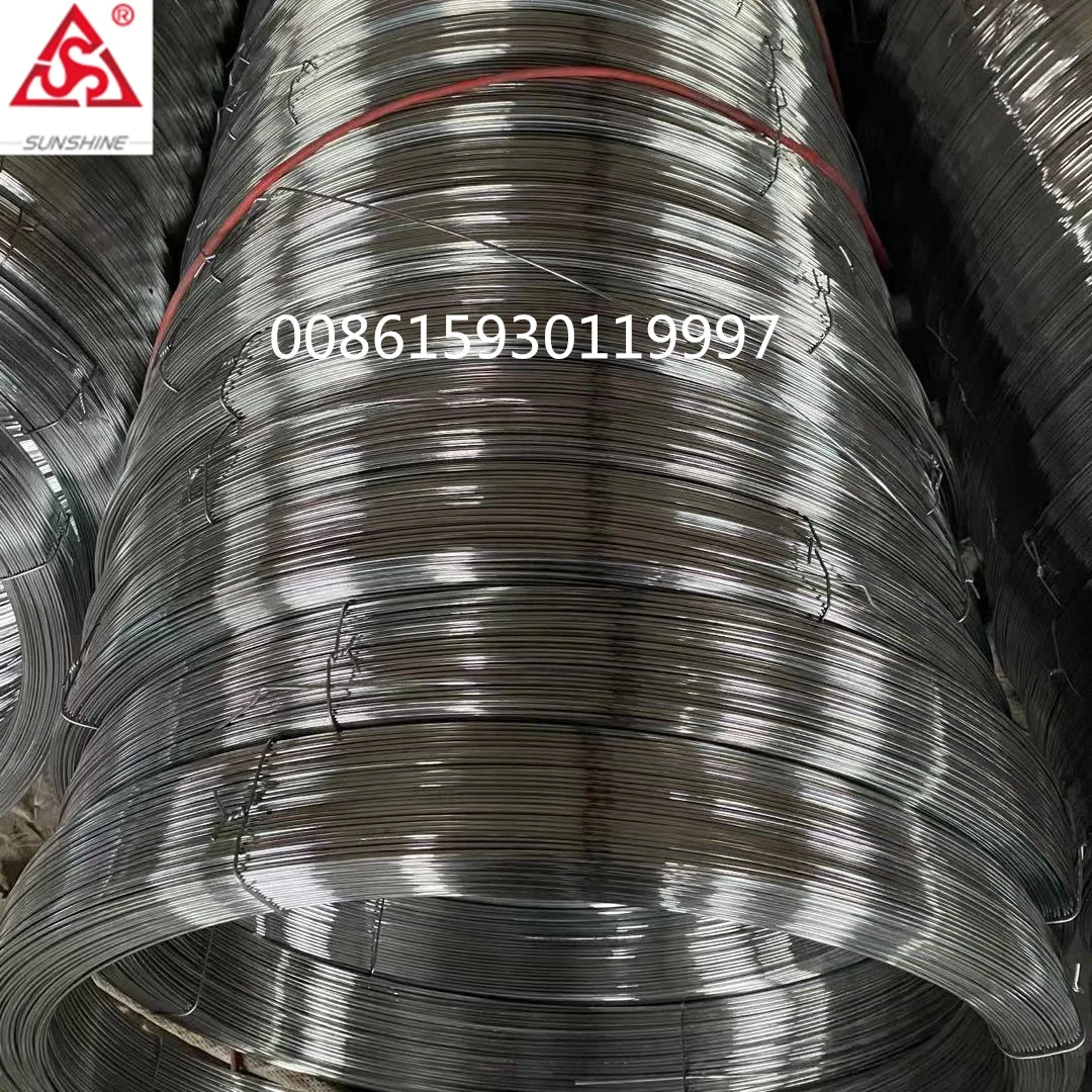 17/15 16/14 700kgf 750mpa Hot Dipped Galvanized Oval wire/ oval steel wire/flat wire