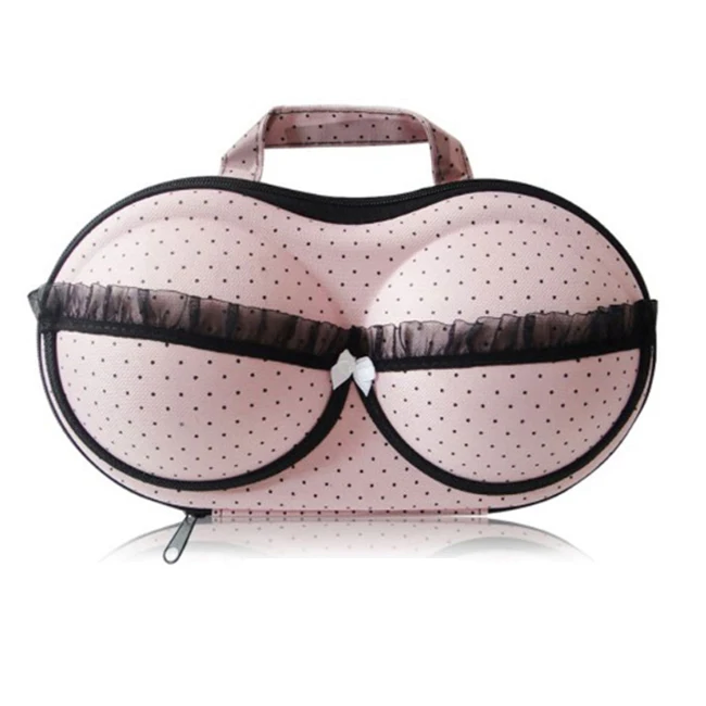 Wholesale Travel Portable Eva Zip Packing Box Travelling Underwear Bra