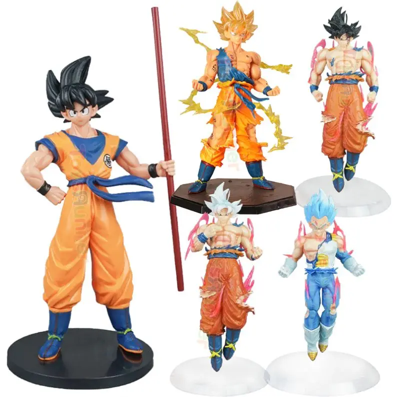 ドラゴンボール 孫悟空 ベジータ PVC製 8cm フィギュア フィギュラスデドラゴンZボールアクションフィギュア超サイヤ人