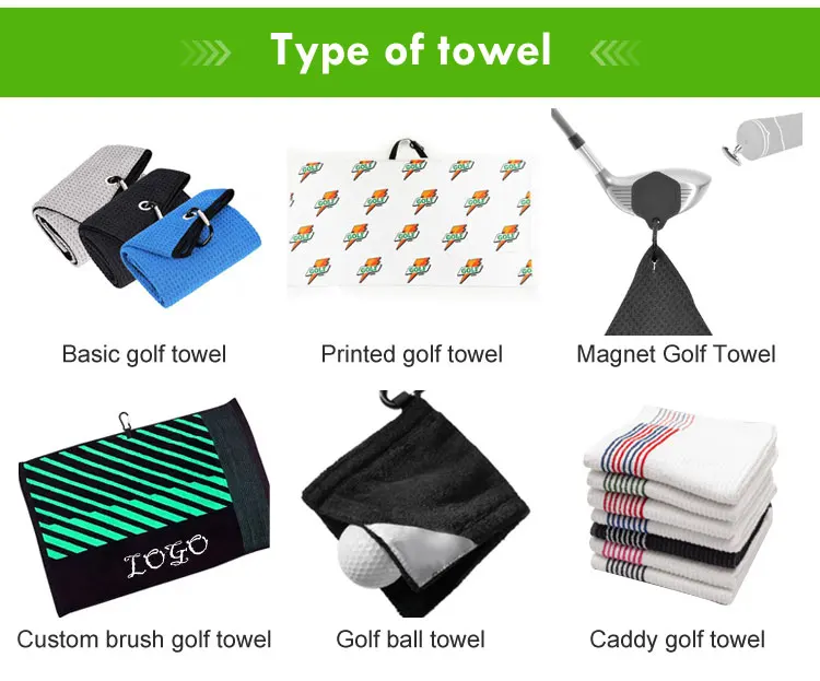 New Design Custom Logo Printed Golf Club Cleaner Colorful