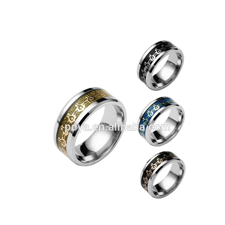 Poya Mannen Sieraden Wereld Van Warcraft Roestvrij Ring, Wow Fans