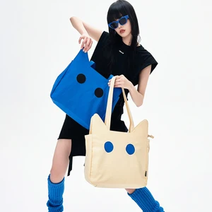 NOXXON Nylon Tote Bag Women Large Handbag Simple Shoulder Bag with Zipper for School Work College Daily Use