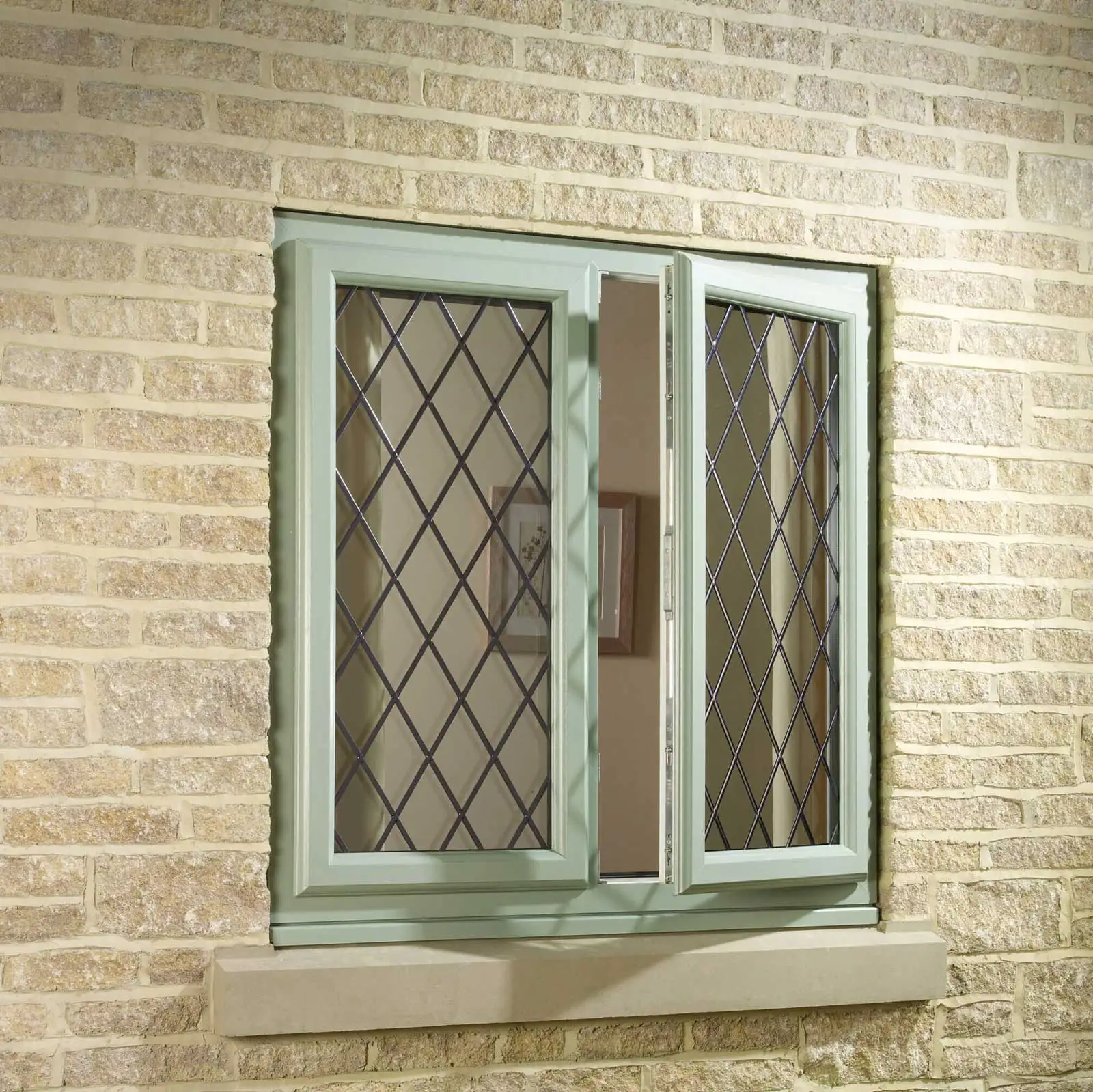 MapleMiles 48 X 48 High Quality Heat Insulated Double Glass Home Inswing Casement Windows