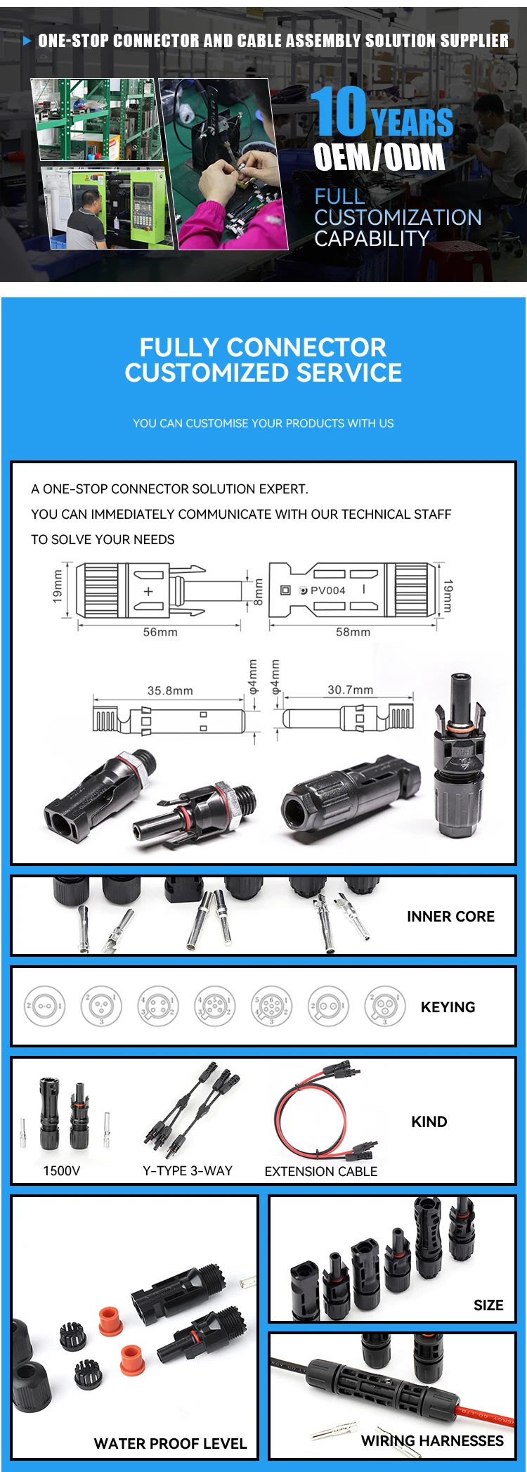 product pv1 f 100m solar 6mm wire  photovoltaic solar cable dc solar cable lead-2