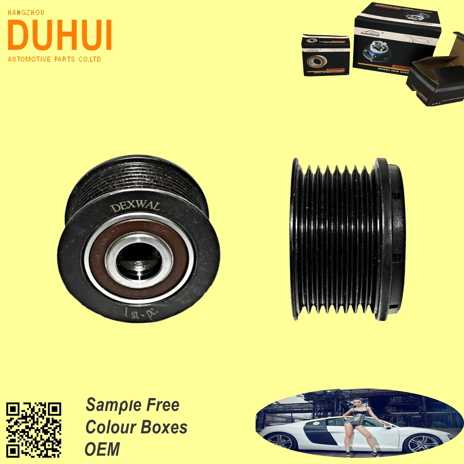 Autoround 535013110 Overrunning Alternator Pulley Al166836 For Series 6