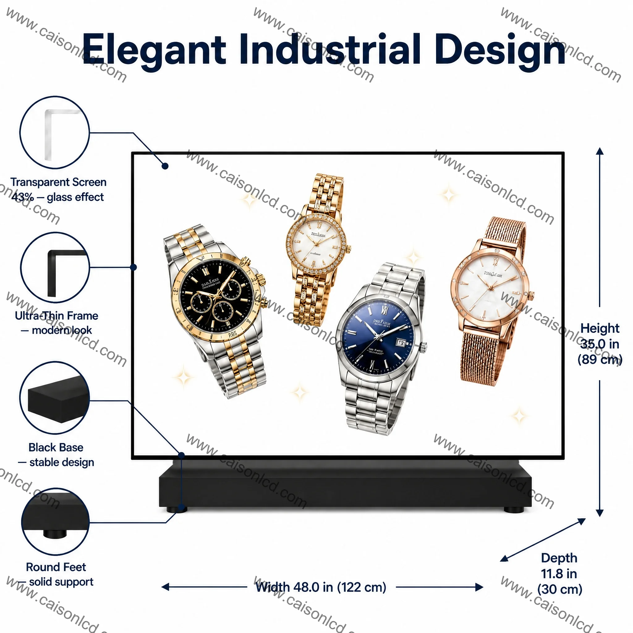 product 55 inch ultra thin transparent oled screen lw550jul hma21920rgb1080touch optionaldigital signage oled transparent display385-7