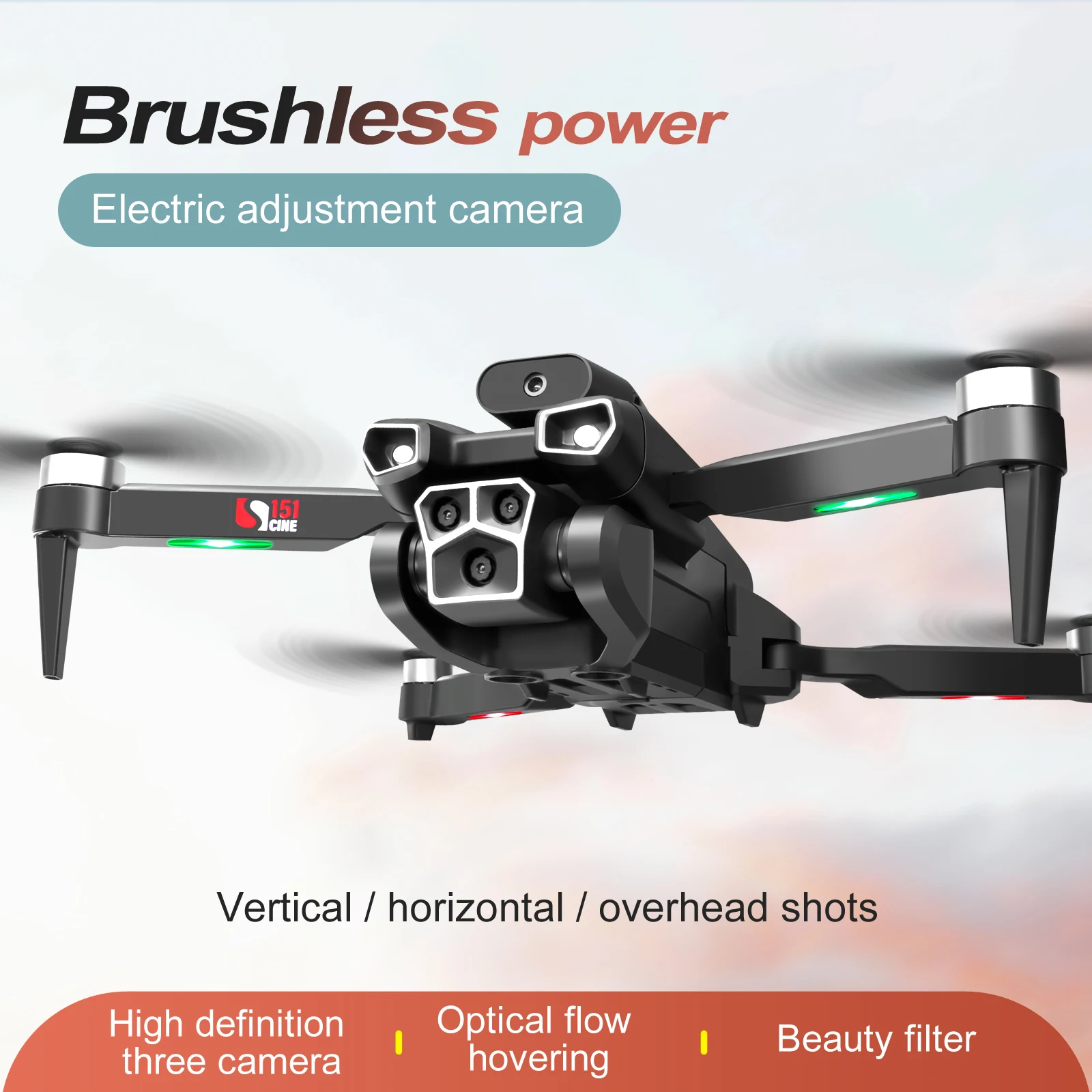 2024 Cheap Drone S151 with 4k Wifi Quadcopter Folding Mini Rc Selfie Drone With Dual Camera Flight Time Long Range Drown