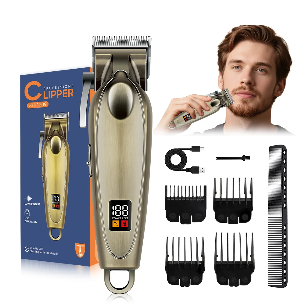 Professional Custom Men's Haircut Machine Household Electric Hair for Clipper in English Operating Language for Hotel Use