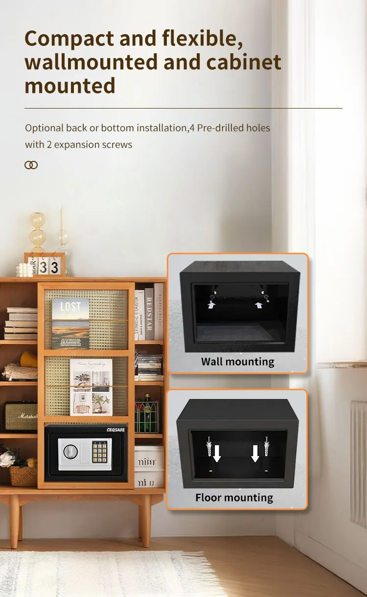 CEQSAFE Electronic Digital Home Mini Safe Box and Money Safe factory