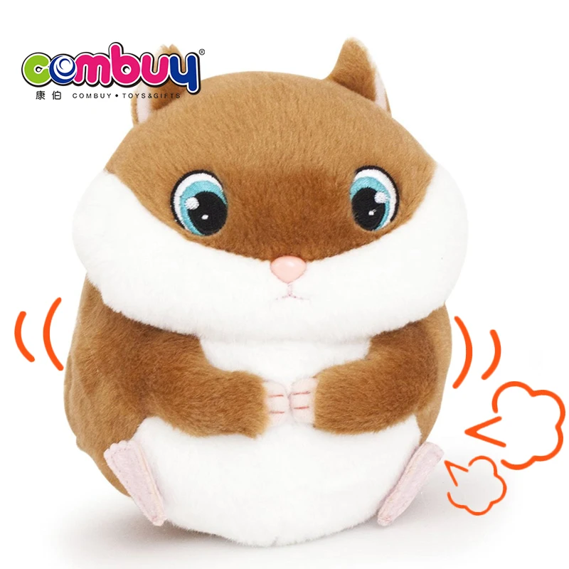 Dancing Bouncing Ball Jumping Music Stuffed Plush Hamster Toy
