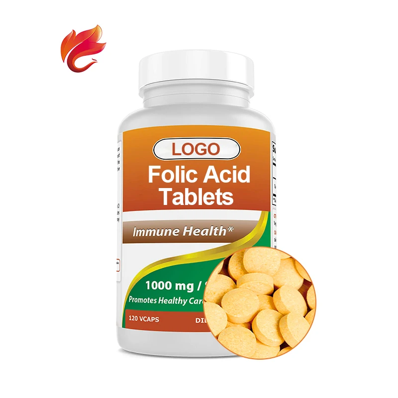 Red Maple Leaf Production Vitamins and Food Supplements Bulk Pack Folic Acid Tablets for Women Private Label Herbal Supplements
