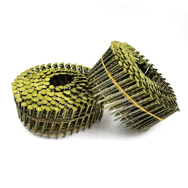 TINVHY 1-1/4-Inch x 0.092Inch Collated Wire Coil Siding Nails, 15