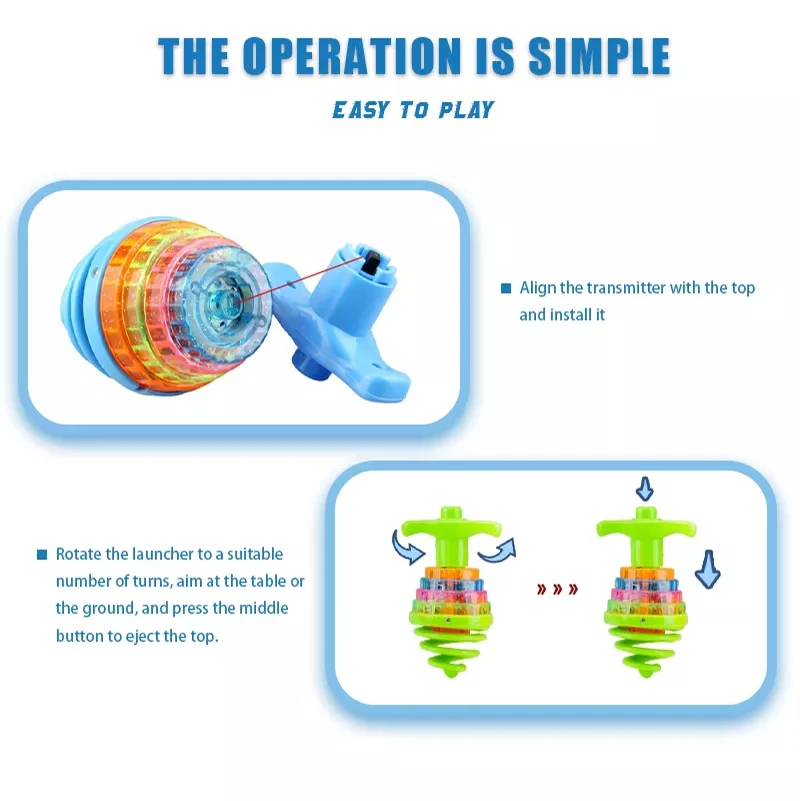 Лидер продаж на Amazon, светящиеся сверкающие игрушки Dreidel, детские праздничные игрушки, пластиковый музыкальный гироскоп, гироскоп, игрушка, вращающийся верх