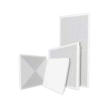 Aluminum Ceiling Panel Square Perforated Metal Aluminum Board Ceiling For Office Decoration Building Material
