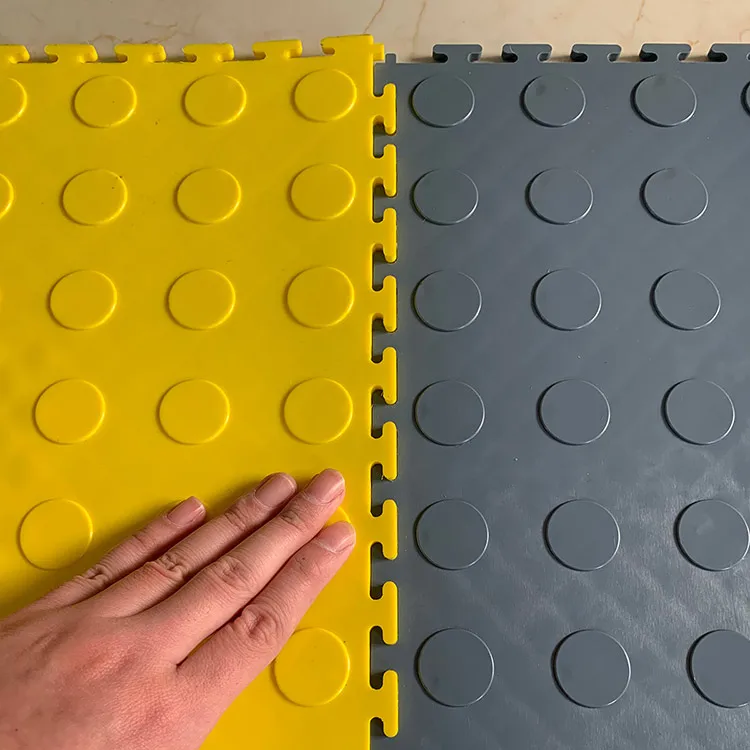 Heavy Load Garage Parking Lot Workshop Warehouse Office Flooring Anti slip Floor Interlocking PVC Tile
