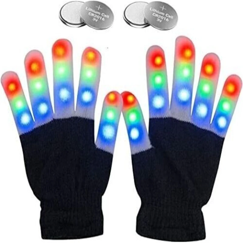 Novelty Party Glow Party Supplies Glowing Gloves Led Rave Flashing ...