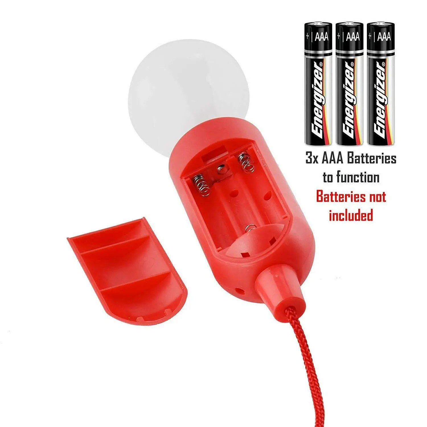 LED Portable Night Light Colorful Hanging Pull Cord Bulb Party Wedding Xmas Decoration for Kids Bedroom Tent Reading Lamp