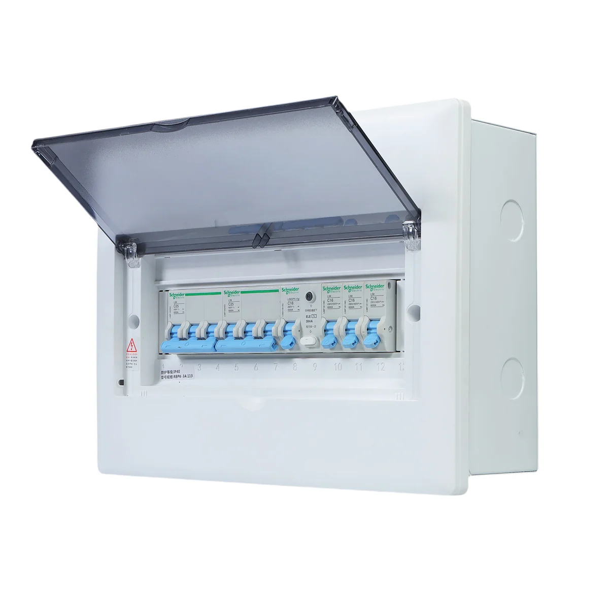 CNE for Indoor Household Use PZ30 ABS Electrical Distribution Box Waterproof Flame Retardant Circuit Breaker supplier