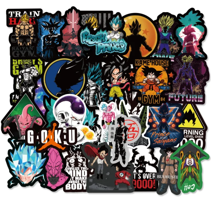 100pcs- Dragon ball stickers , Buy Luggage Skateboard laptopn Stickers  Wholesale Stickers