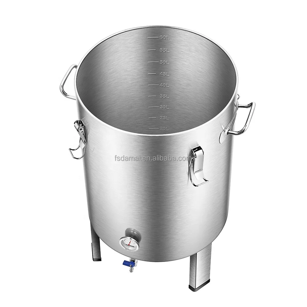 30 60 70 100L Fermentation Tank for Home Brewing Stainless Steel Conical Fermenter Storage Keg Wine Fermentation Brewing Kit