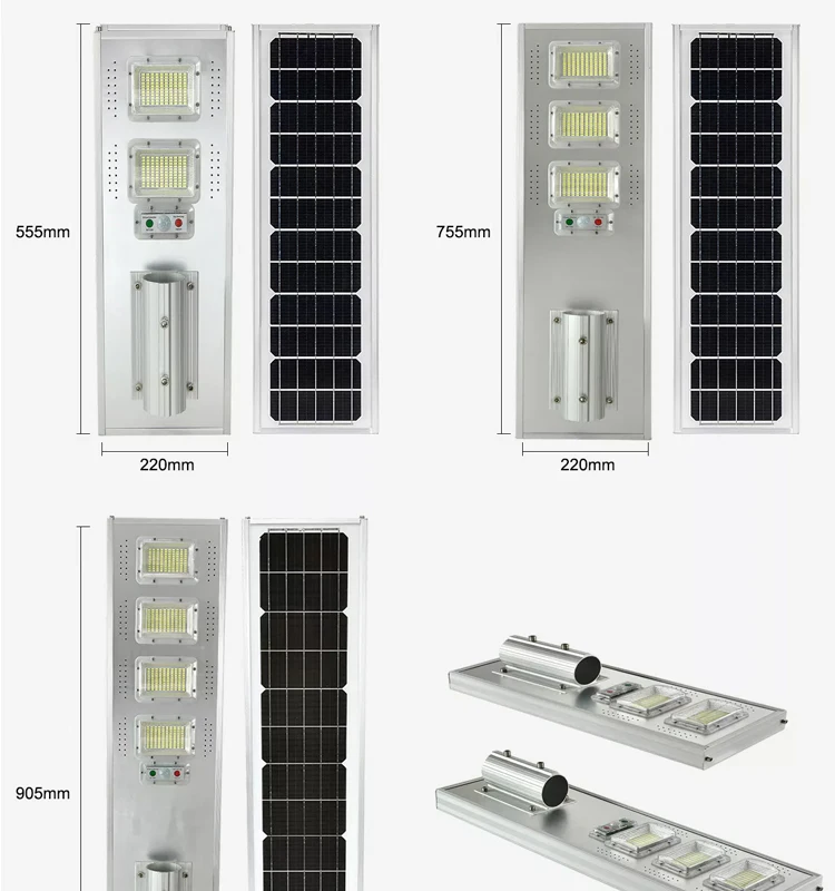 Lampadaire solaire d'ext&eacute;rieur &agrave; LED Unilumin avec t&eacute;l&eacute;commande &agrave; 360 degr&eacute;s, 80 W, 60 W, 1&nbsp;000 W, 160 W, 500 W, 200 W, 170 lm/W, tout-en-un