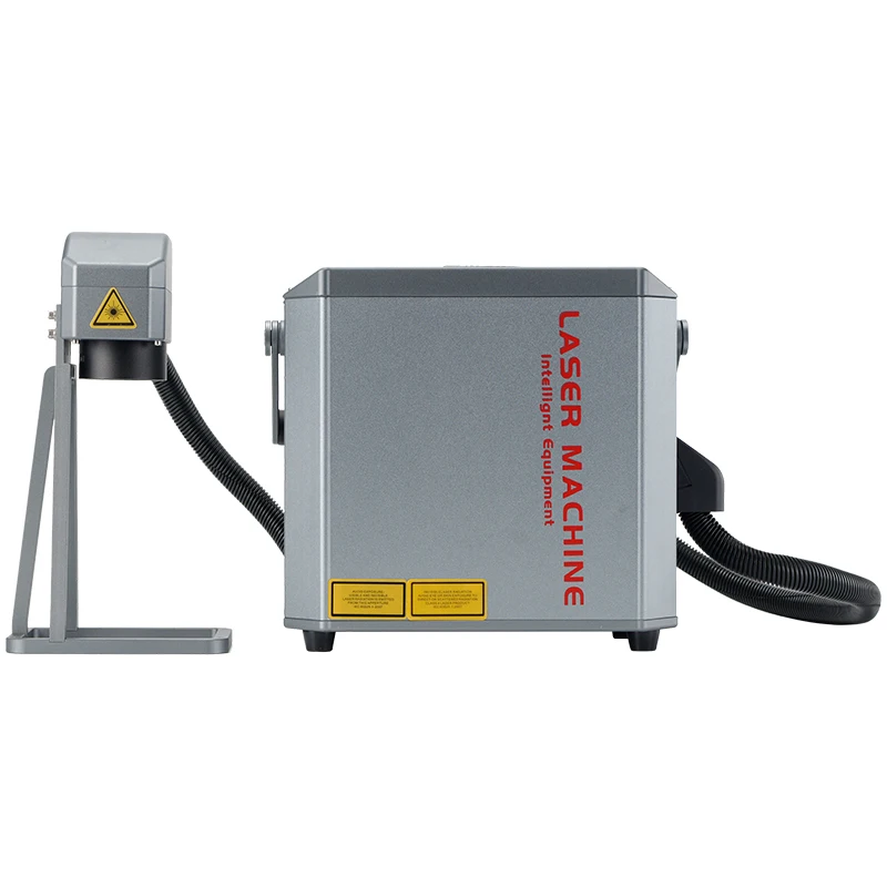 Expire Date logo Deep Coding Portable Fiber Laser Marking Machine for Metal Plastic Glass Cable Wire Tube