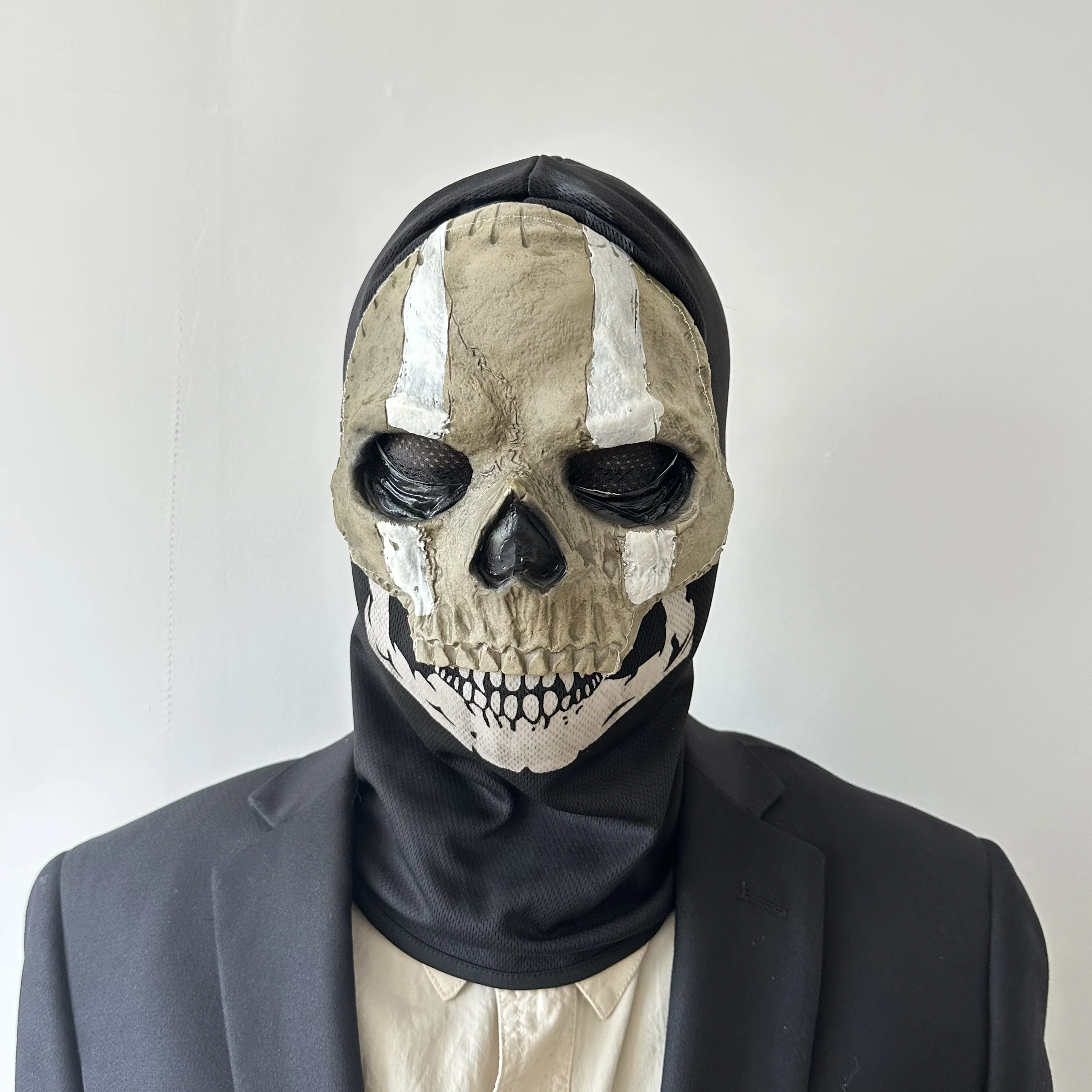 Purple Metallic Ghost Face Full Mask