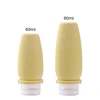 Yellow Silicone Refillable Bottle